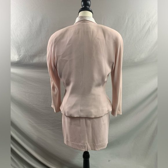 Vintage Pink Beaded Jacket And Matching Skirt - Picture 4 of 5